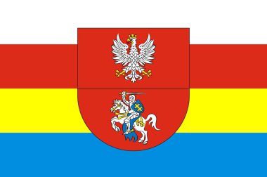 Podlaskie Voyvodalığı kuzeydoğu Polonya bayrağı