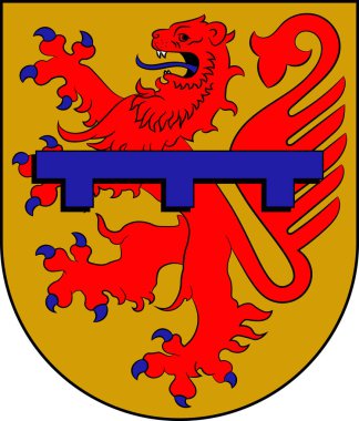Rheinland-Pfalz'da Zweibruecken arması, Almanya
