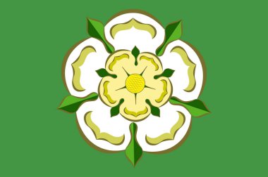 Ingiltere 'de North Yorkshire bayrağı