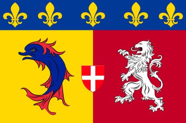 Rhône-Alpes bayrağı Fransa 'nın eski idari bölgedir