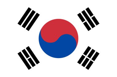 Flag of South Korea clipart