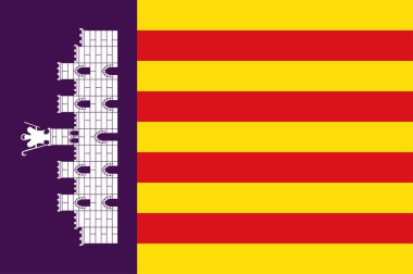Balearic Adaları, Ispanya 'daki Palma de Mallorca bayrağı