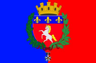 Normandiya Saint-Lo bayrağı Fransa 'nın bir bölgedir