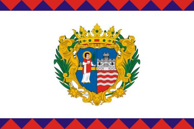 Flag of Gyor in Gyor-Moson-Sopron County in Hungary clipart