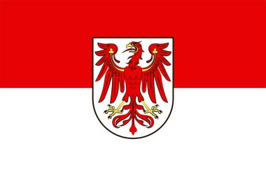 Brandenburg bayrağı Almanya'nın eyaletidir. 