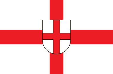 Baden-Wuerttemberg, Almanya içinde Freiburg im Breisgau şehri bayrağı