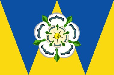 Ingiltere 'de West Yorkshire bayrağı