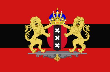 Amsterdam Hollanda bayrağı