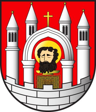 Almanya'da Saksonya-Anhalt'taki Merseburg arması