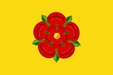 Ingiltere içinde Lancashire bayrağı