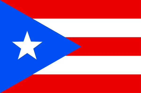 Vlag van Puerto Rico — Stockvector