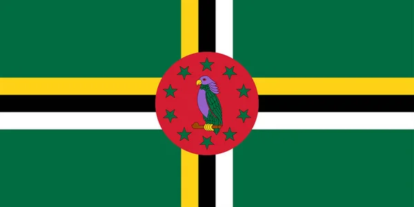 Прапор співдружність Домініки — стоковий вектор