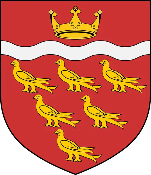 Wappen von East Sussex in England — Stockvektor