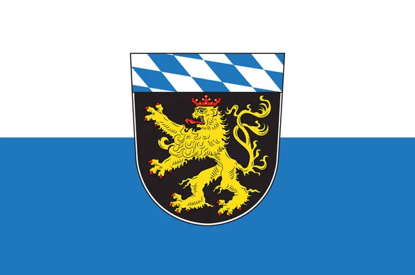 Drapeau de Haute Bavière en Bavière, Allemagne — Image vectorielle