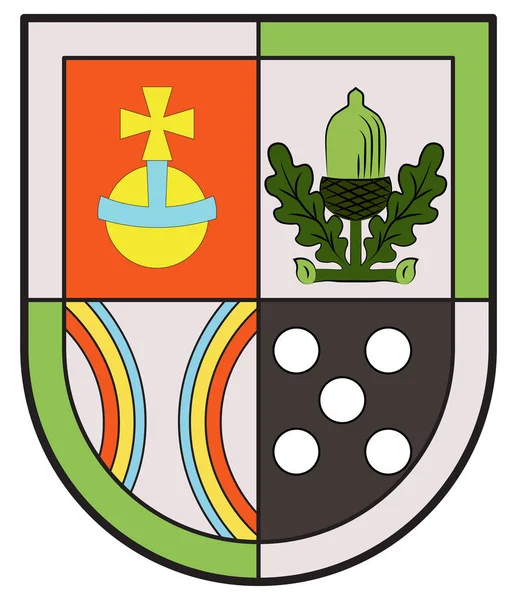 Escudo de armas de Kaiserslautern-Sued en Kaiserslautern en Rhinela — Archivo Imágenes Vectoriales