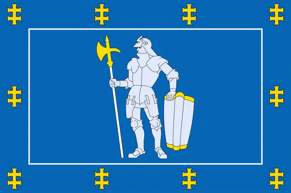 리투아니아의 Alytus 카운티의 국기 — 스톡 벡터