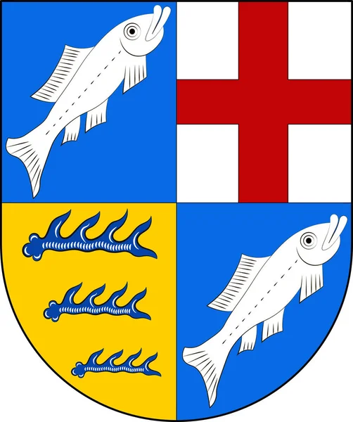 Wappen von Konstanz in Baden-Württemberg, Deutschland — Stockvektor