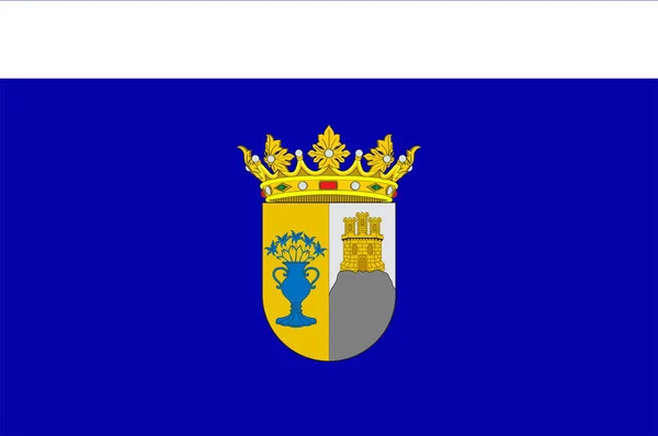 Flagge von Zafra in der extremadura von Spanien — Stockvektor