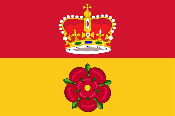 Flagge von Hampshire in England — Stockvektor