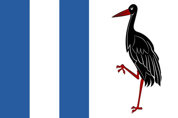 Прапор Джерічір-землі в Саксонії-Ангальт в Німеччині — стоковий вектор