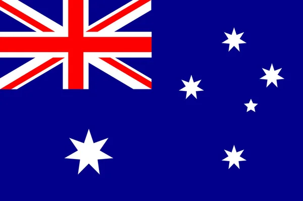 Bendera Australia Ilustrasi Vektor - Stok Vektor