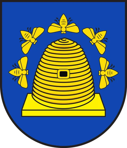 Wappen nastaetten im rheinland-pfälzischen rhein-lahn-kreis — Stockvektor