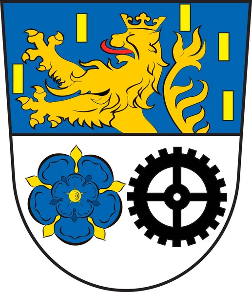 Neunkirchen címere Németországban és Saarland címere — Stock Vector