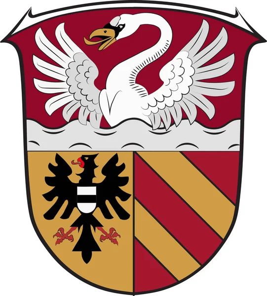 Wappen des Main-Kinzig-Kreises in Hessen. — Stockvektor