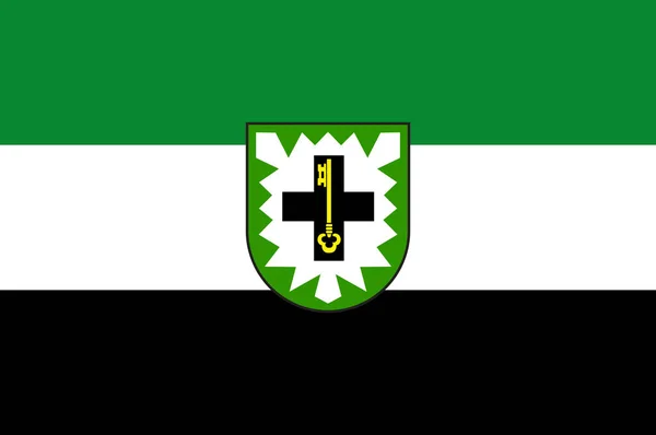 Bandera de Recklinghausen en Renania del Norte-Westfalia, Alemania — Archivo Imágenes Vectoriales