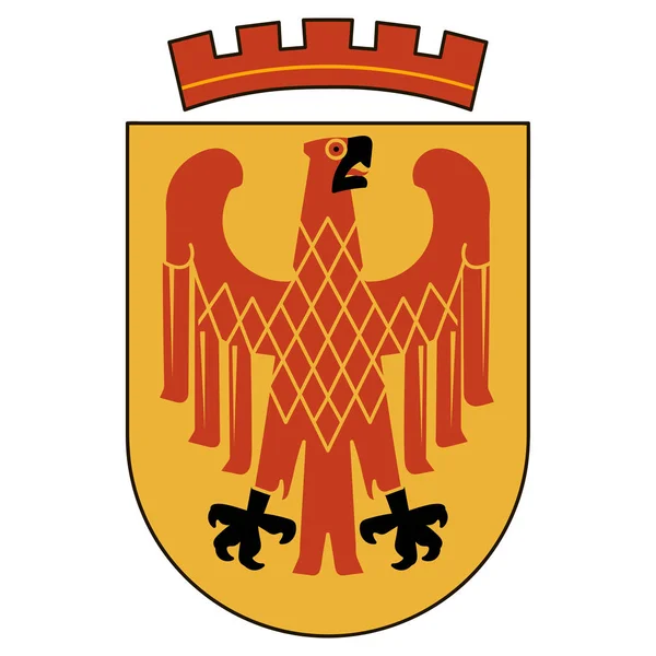 Potsdam Címere Németországi Brandenburg Tartomány Fővárosa Vector Illusztráció Heraldry Világ — Stock Vector