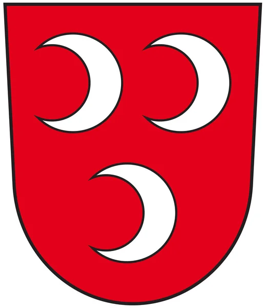 Escudo de Saulheim en Alzey-Worms en Renania-Palatinado , — Archivo Imágenes Vectoriales
