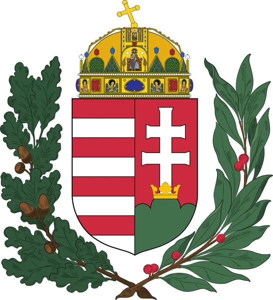 Escudo de armas de Hungría — Archivo Imágenes Vectoriales