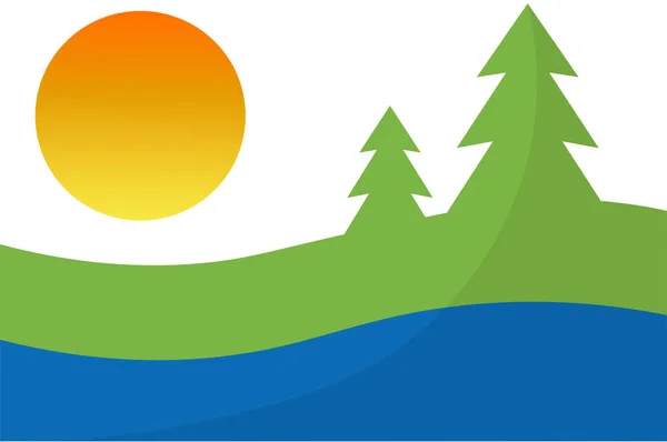 Bandiera della Città dei Laghi di Kawartha in Canada — Vettoriale Stock