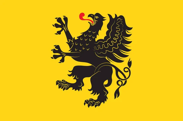 Flagge der Woiwodschaft Pommern in Nord-Zentralpolen — Stockvektor