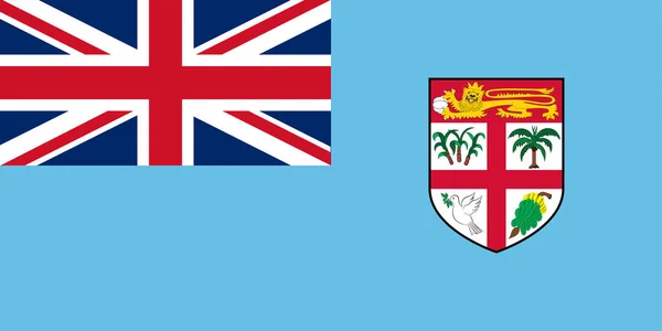 Bandera de fiji — Vector de stock