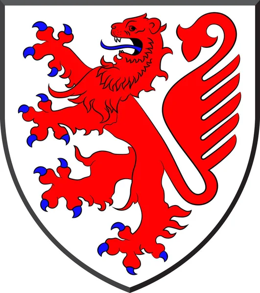 Braunschweig címere Alsó-Szászországban, Németország — Stock Vector