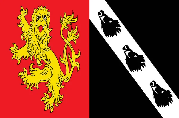Bandera de Betzdorf en Renania-Palatinado, Alemania — Archivo Imágenes Vectoriales