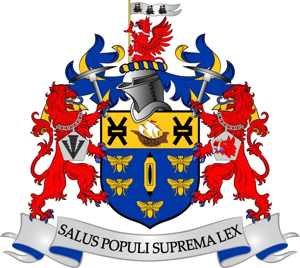Wappen von Salford in England — Stockvektor