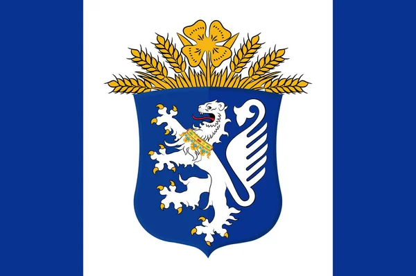 Прапор Леєр в Нижній Саксонії, Німеччина — стоковий вектор