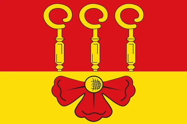 Прапор Вадерслох в північному Рейн-Вестфалії, Німеччина — стоковий вектор
