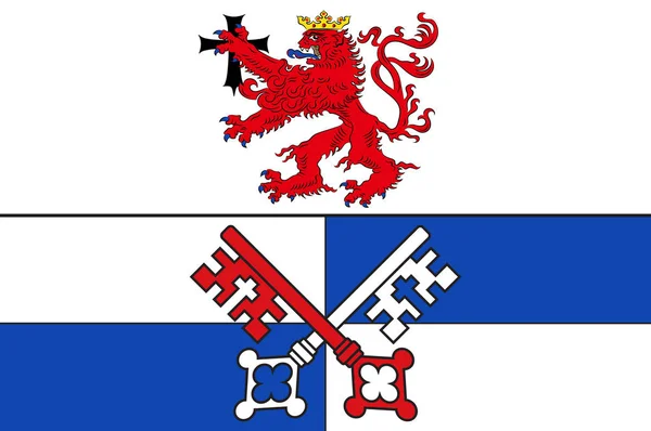 Lower Saxony, Almanya bölgesindeki Rotenburg bayrağı — Stok Vektör