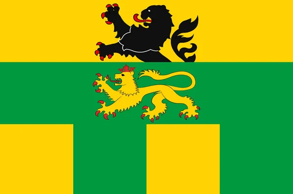 Bandeira de Noervenich in North Rhine-Westphalia, Alemanha — Vetor de Stock