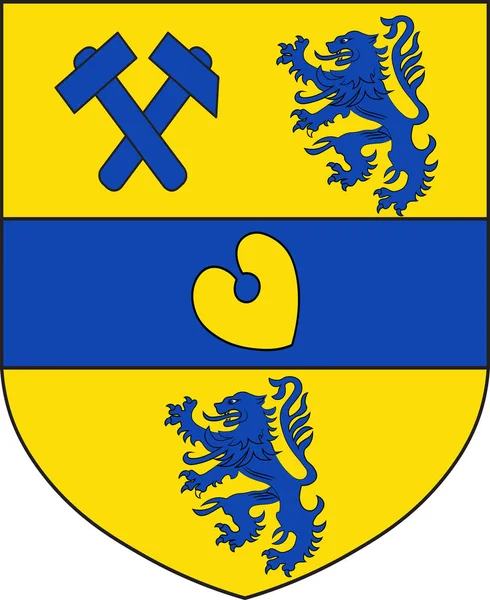 Wappen der Stadt Alsdorf in Nordrhein-Westfalen, Deutschland — Stockvektor