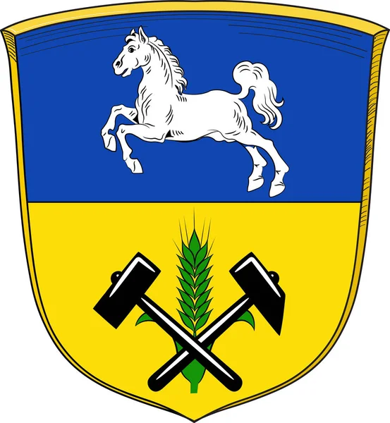 Wappen von Helmstedt in Niedersachsen — Stockvektor