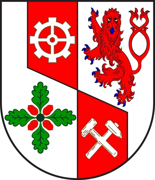 Escudo de armas de Weitefeld en Renania-Palatinado, Alemania — Archivo Imágenes Vectoriales