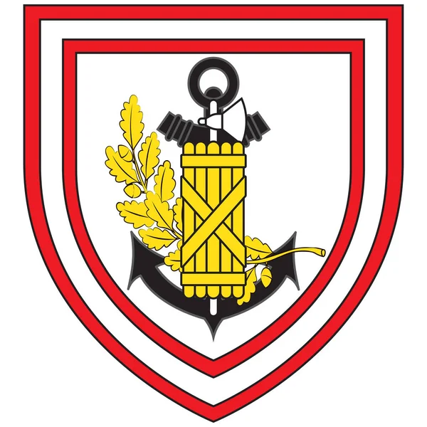 法国马提尼克堡的军徽 — 图库矢量图片