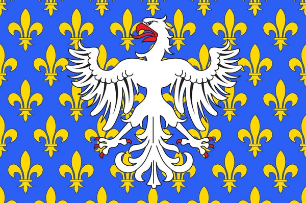 Drapeau du Puy-en-Velay en Haute-Loire d'Auvergne-Rhône-Alpes r — Image vectorielle