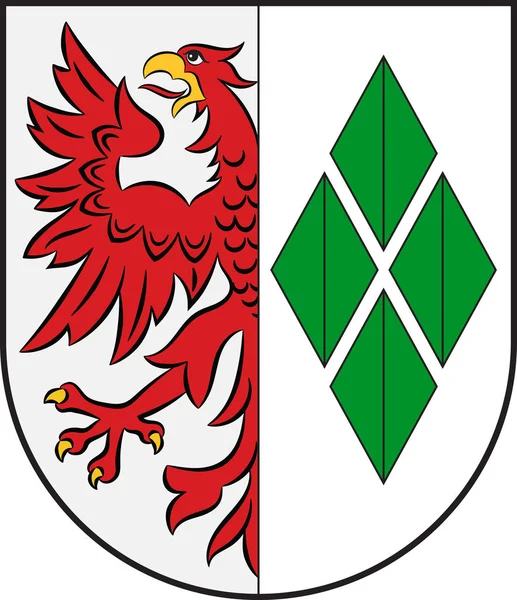 Герб Стендаля в Саксонии-Анхальте в Германии — стоковый вектор