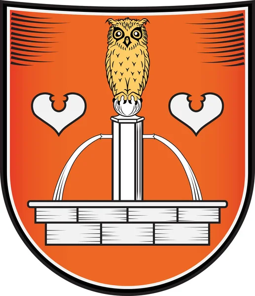 Escudo de Quickborn en Schleswig-Holstein en Alemania — Archivo Imágenes Vectoriales