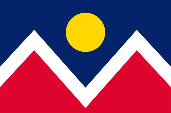 Прапор Денвера в Колорадо, США — стоковий вектор